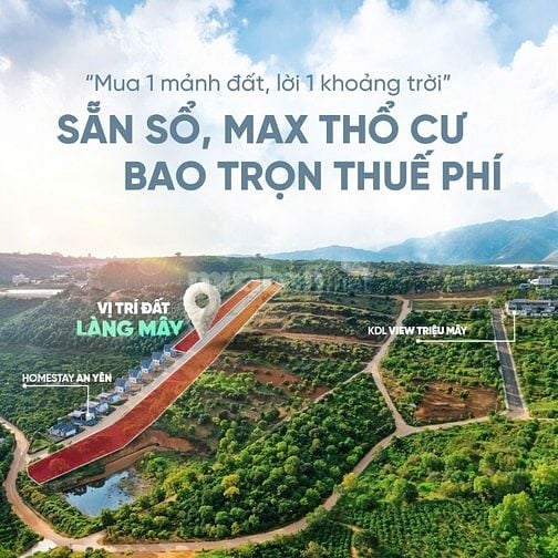 Đất nền săn mây cực đẹp tại xã Nam Ban (Mê Linh), sẵn sổ, sẵn thổ cư