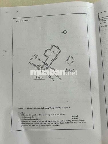 Bán nhà nát hẻm 480 CMT8 P11 Q3 Dt lớn 67m2(chính chủ)