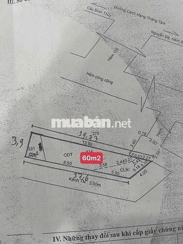 BÁN NEN HẺM NHÁNH 115 BÌNH THỦY