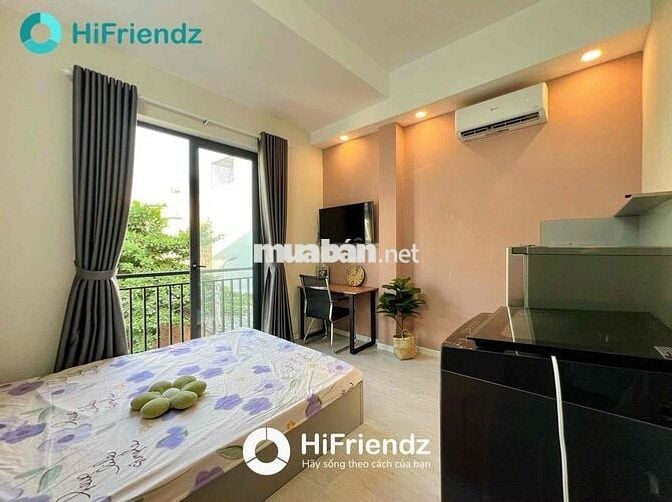 SIÊU PHẨM STUDIO BAN CÔNG MÁY GIẶT RIÊNG CHỈ TÍNH ĐIỆN Ở NGÃ TƯ 4 XÃ