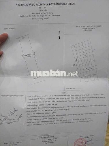 CHÍNH CHỦ CẦN BÁN ĐẤT NỀN PHƯỜNG TÂN TRIỀU,GIÁ RẺ