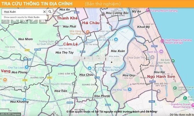 Bán Đất lô góc 337m2 đường Nguyễn Đình Thi, ven sông Hoà Xuân, Đà Nẵng