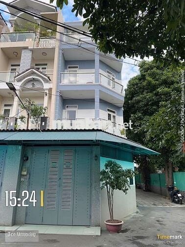 Nhà ngang 5m đúc 4 tấm,hẻm xe hơi căn góc không lộ giới phẩm p9 gv