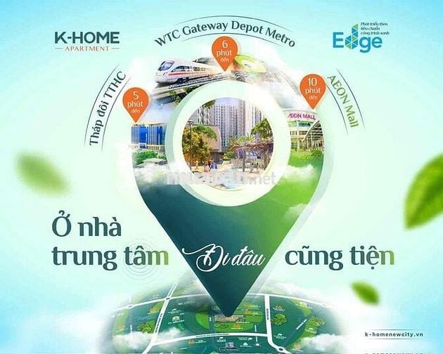 Căn hộ 926tr 1pn chỉ còn vài suất mua noxh tại k home tại TPM BD,TPHCM