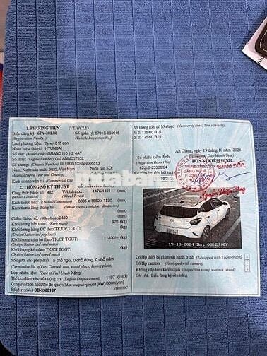Hyundai Grand i10 2022 1.2 AT bản Full - 52000 km