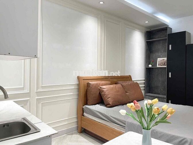 studio ban công lớn máy giăth riêng gần rmit, lotte