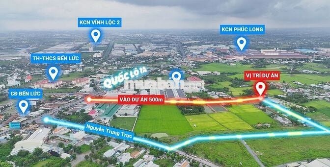 Chính chủ bán lô đất đẹp 269m2-giá chỉ 18tr/m2,ngay QL1-TT Bến Lức ,LA