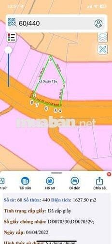 ĐẤT MẶT TIỀN ĐƯỜNG CHỐN MỸ , XUÂN TÂM HUYỆN CẨM MỸ ĐỒNG NAI
