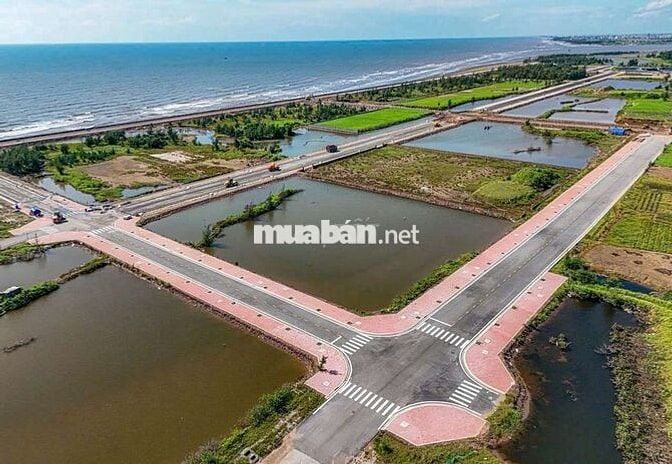 Cc Bán đất thổ cư 100m2 giá hơn 1 tỷ/lô cạnh biển Quất Lâm - sẵn sổ đỏ
