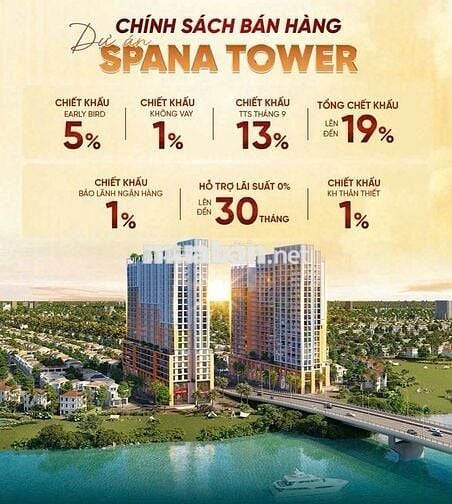 ĐẦU TƯ SINH LỜI CHỈ 1 TỶ CÓ NGAY CĂN HỘ HỘ SPANA VIEW PHÁO HOA