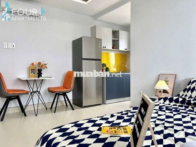 Căn Hộ Stu Cao Cấp 45m2 Cửa Sổ View City Full NT Gần Cầu Thị Nghè