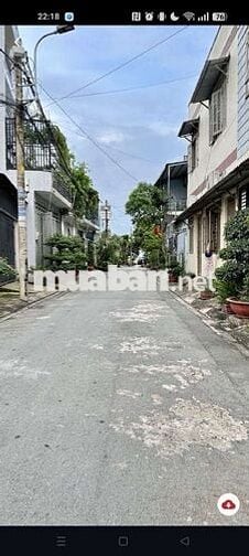 198m2, Bà điểm 4, Hóc Môn, Khu phân lô, đường nhựa 7m.