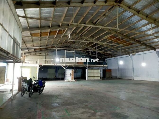 Cho thuê kho xưởng DT 1200m2 - 80tr/th - đường 12m - cont40f vào ok