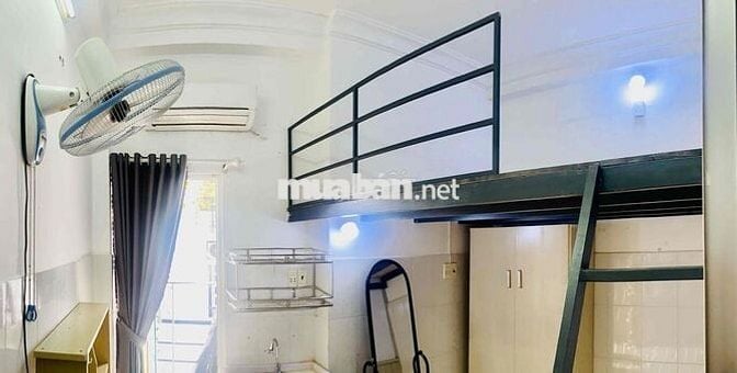 phòng trọ ban công có gác lầu2 18m2 phạm văn hai p5 tân bình bờ kè