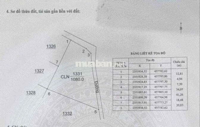 1080m2 chính chủ, Vườn trồng cây, ô tô tránh, sẵn hơn 20 gốc vải cổ