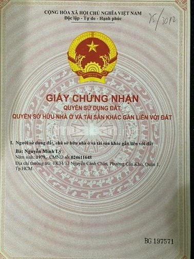 Bán nhà hẻm 41/ Ngô Quyền p6q10