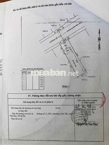 Bán nhà mặt tiền Đường số 13 - Đào Trinh Nhất , Phường Linh Tây