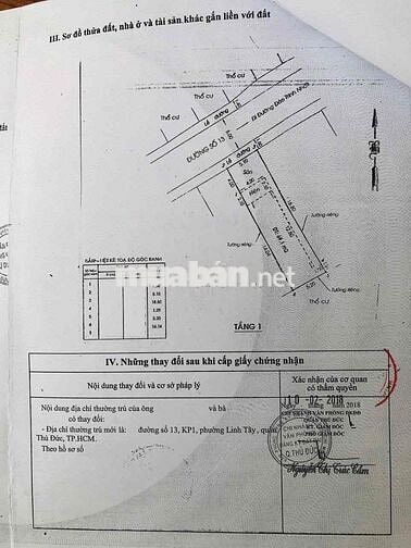 Bán nhà mặt tiền Đường số 13 - Đào Trinh Nhất , Phường Linh Tây