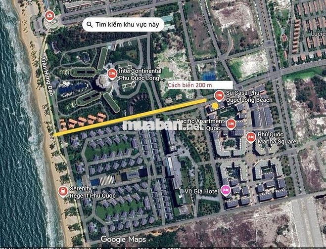 Cho thuê mặt bằng kinh doanh 7 tầng,kế ks Intercontinental Phú Quốc