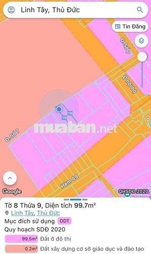 🏡 BÁN ĐẤT ĐƯỜNG SỐ 9, LINH TÂY, THỦ ĐỨC – 76.7M² – GIÁ 4.75 TỶ