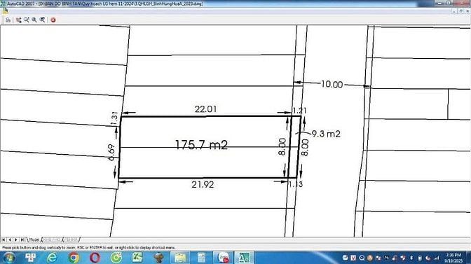 Nhà cấp 4 dt185m2 hẻm 10m đường Lê Văn Quới, P. BHH A, Q. Bình Tân