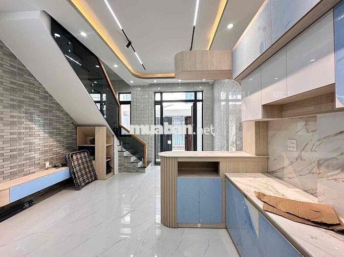 Nhà 1 trệt 1 lầu hẻm 192 Nguyễn Thông Thổ cư Hoàn Công Lộ oto