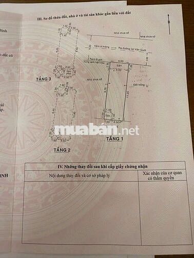 BÁN NHÀ HẺM XE HƠI 441 LÊ VĂN QUỚI P. BÌNH TRỊ ĐÔNG 52M2 - 4X13 - 4PN