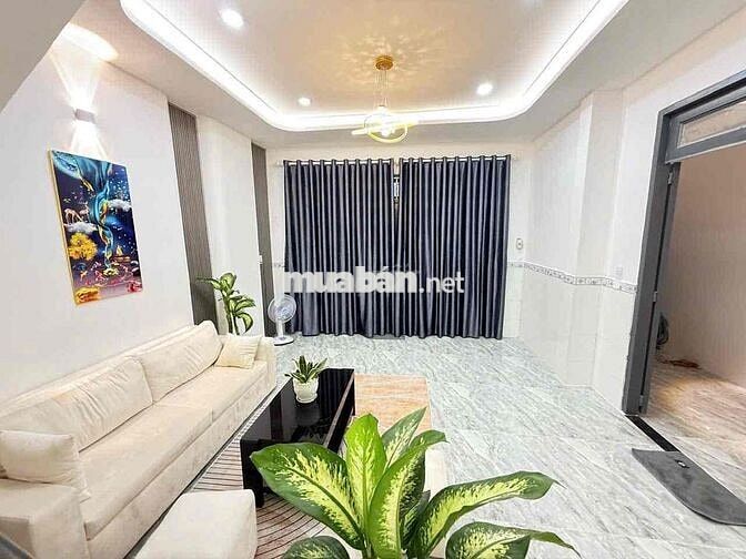 Nhà Mới Tinh Cách Hà Huy Giáp100m 6x10 Sẵn Nội Thất