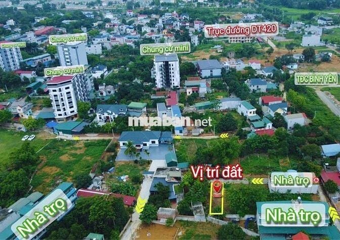 Chính chủ bán mảnh đất xây nhà trọ tại Vân Lôi - Bình Yên