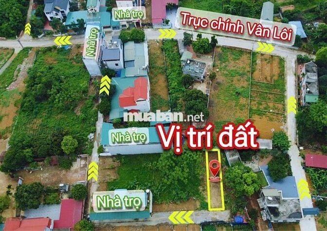 Chính chủ bán mảnh đất xây nhà trọ tại Vân Lôi - Bình Yên
