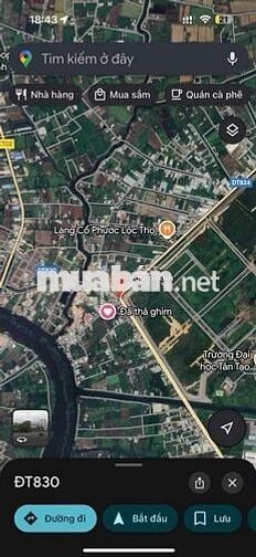 Đất mặt tiền đường ĐT.824 ,DT: 10 x 47 (470m2 Full thổ)