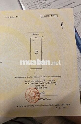 BÁN NHÀ LÔ GÓC – HOÀNG HOA THÁM, NGỌC HÀ – LÕI BA ĐÌNH