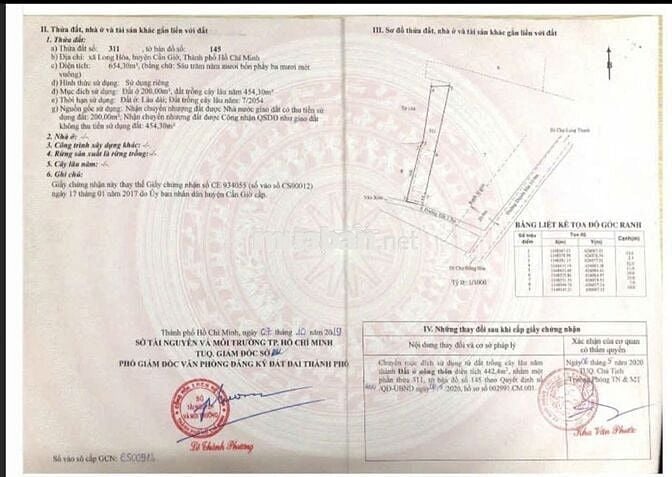 Bán lô đất chính chủ MT đường Duyên Hải full thổ cư
