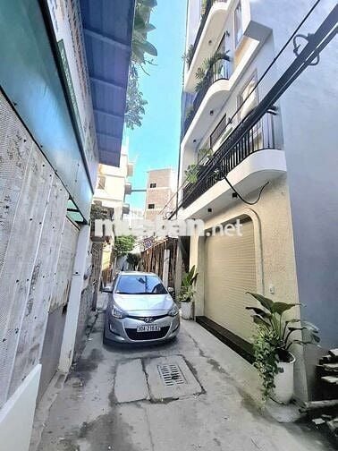 NHÀ MỚI KÍNH KOONG 6 TẦNG THANG MÁY LÔ GÓC 2 THOÁNG NGÕ THÔNG ÔTÔ QUA