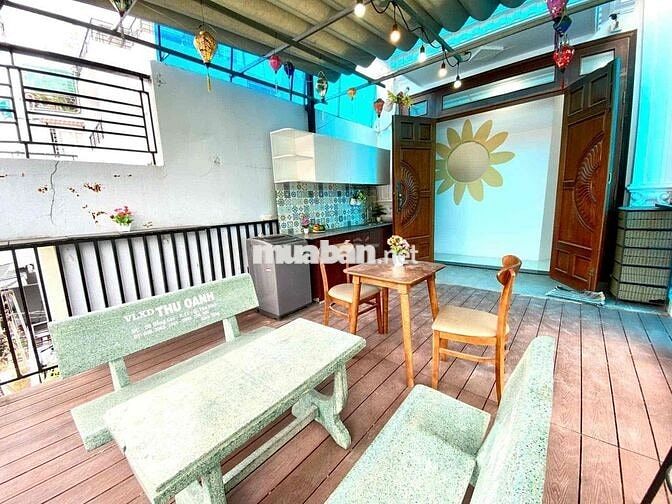 CHO THUÊ 2PN SÂN THƯỢNG 80M2 FULL NT NGAY CHỢ VẢI TÂN BÌNH HUFLIT