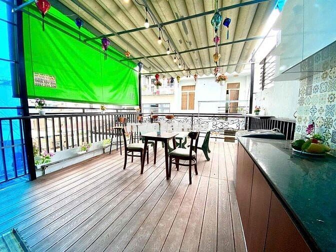 CHO THUÊ 2PN SÂN THƯỢNG 80M2 FULL NT NGAY CHỢ VẢI TÂN BÌNH HUFLIT