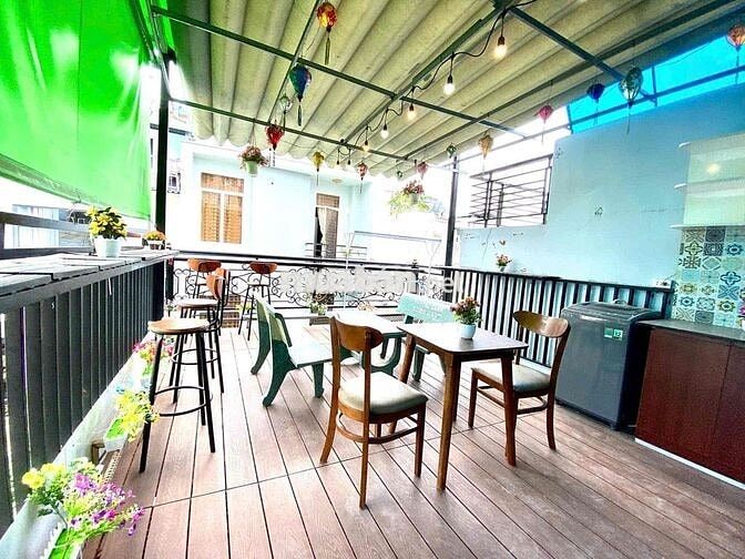 CHO THUÊ 2PN SÂN THƯỢNG 80M2 FULL NT NGAY CHỢ VẢI TÂN BÌNH HUFLIT