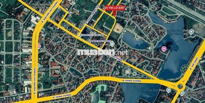 Bán đất thổ cư tại trung tâm TP Vĩnh Yên, Vĩnh Phúc