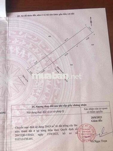 Bán đất mặt tiền Quốc lộ 54 phường Đông Thành