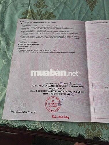 Bán đất mặt tiền ĐX 043 Phường Bình Dương TPHCM