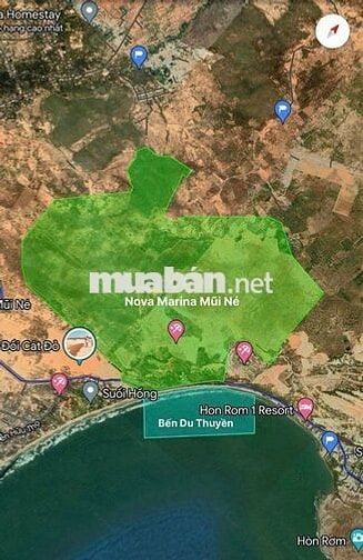 Bán đất view biển Mũi Né đối diện Marina – ngắm bình minh, hoàng hôn