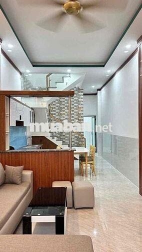 Cần bán nhà 1 trệt 1 lầu mới xây , ngay đường Hàn Thuyên , P. An Bình