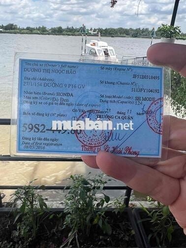 SH Mode chính chủ màu đỏ uỷ quyền sang tên được