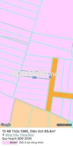Kẹt tiền cần bán lô đất full thổ cạnh KCN Bàu Xéo
