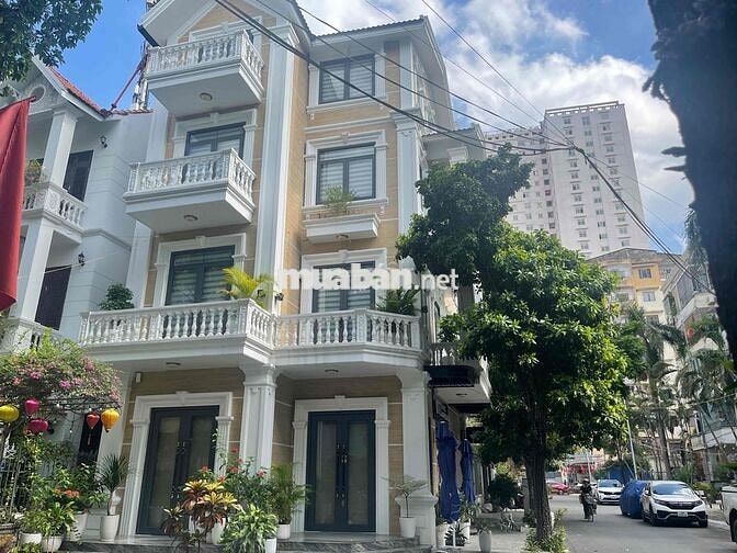 Biệt Thự Lô Góc Cầu Bươu bề thế 94m mt16m 4tầng thang máy,KD,ở sướng