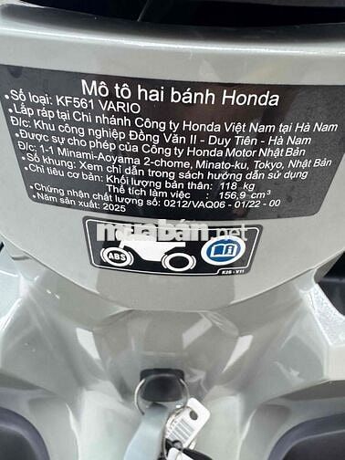 Vairo160 Abs mới đk t8/2025 siêu lướt 1300 km