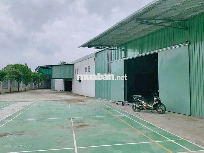 Cho thuê kho xưởng Bình Chánh 600m² kho +700m² sân rộng giá 40tr/tháng