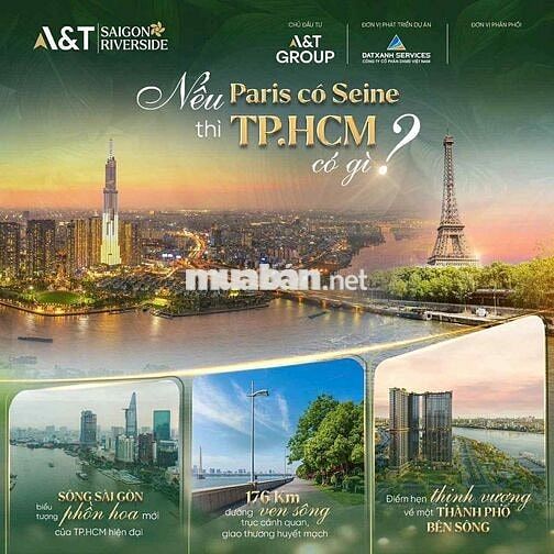 Mở bán A&T Saigon Riverside – Căn hộ 2PN, sổ riêng, tiện ích 5 sao