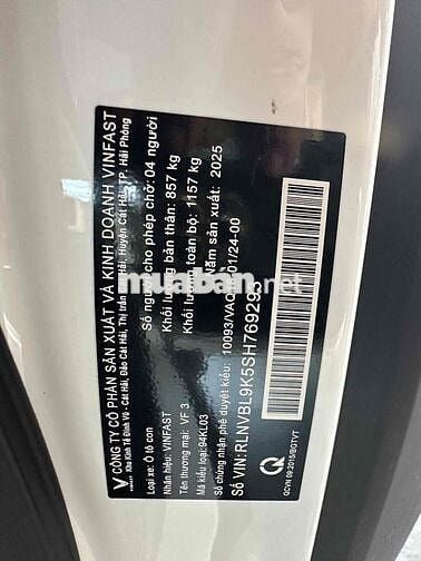 VF3 Mua Pin 2025 Km 3000 Vô Nhiều Đồ Chơi
