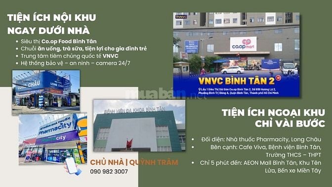BÁN CĂN HỘ 1 PHÒNG NGỦ – TẦNG 8 – SAIGON HOME, BÌNH TÂN – GIÁ CHỈ 2 TỶ